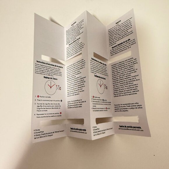 NWT - Disney Minnie Mouse Silver watch for ladies, Vintage style. Red leather st - Picture 2 of 16